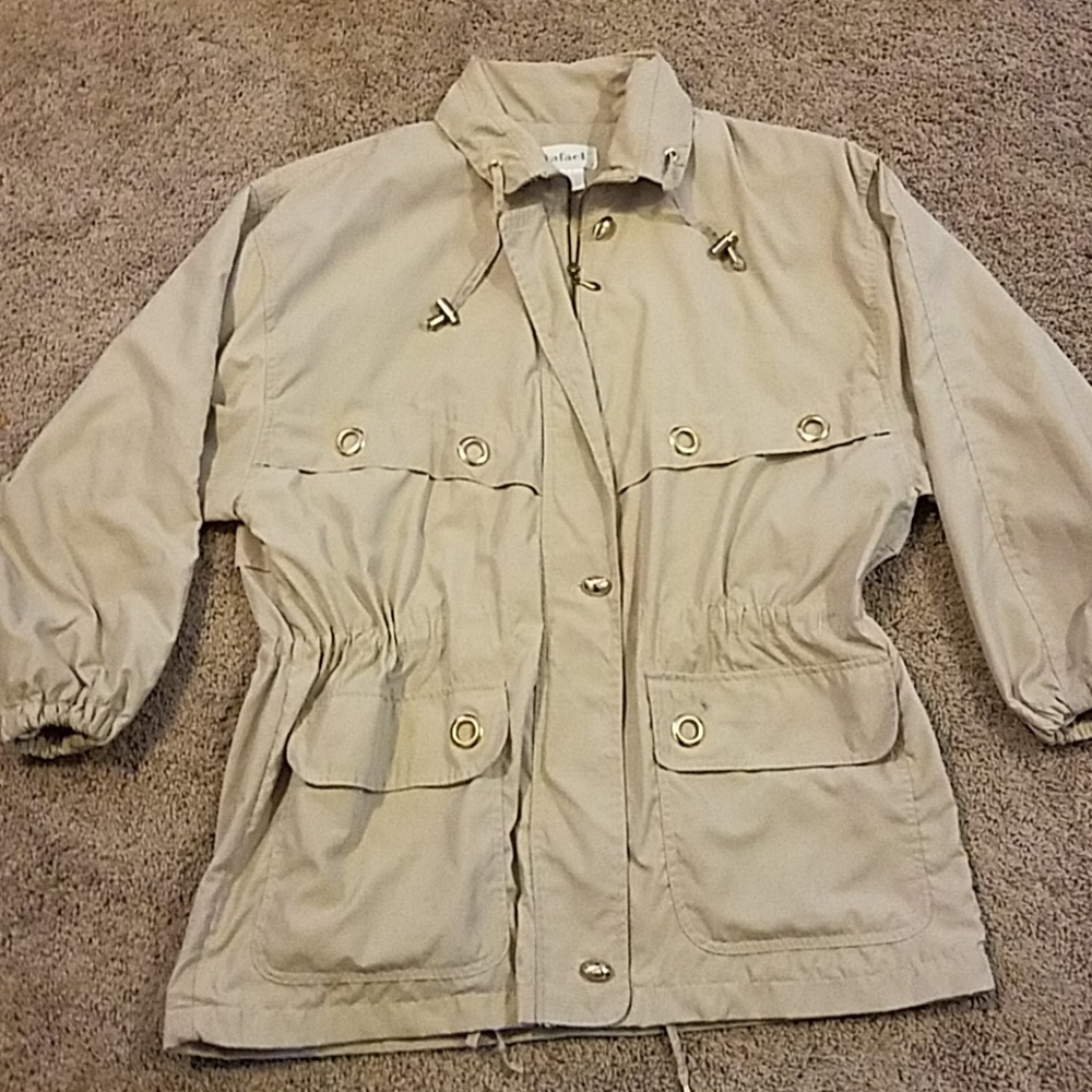 Lightweight vintage jacket / coat Ladies Size L. RAFAEL. 1980S STYLE